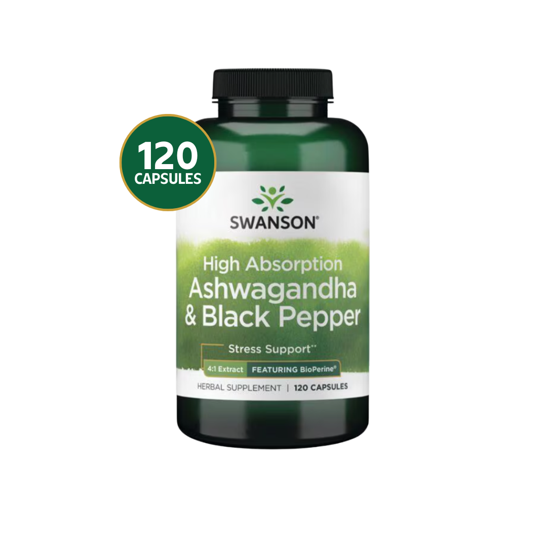 Swanson High Absorption Ashwagandha & Black Pepper