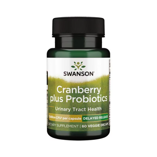 Swanson Cranberry Plus Probiotics 5 Billion Cfu 60 Veg Caps