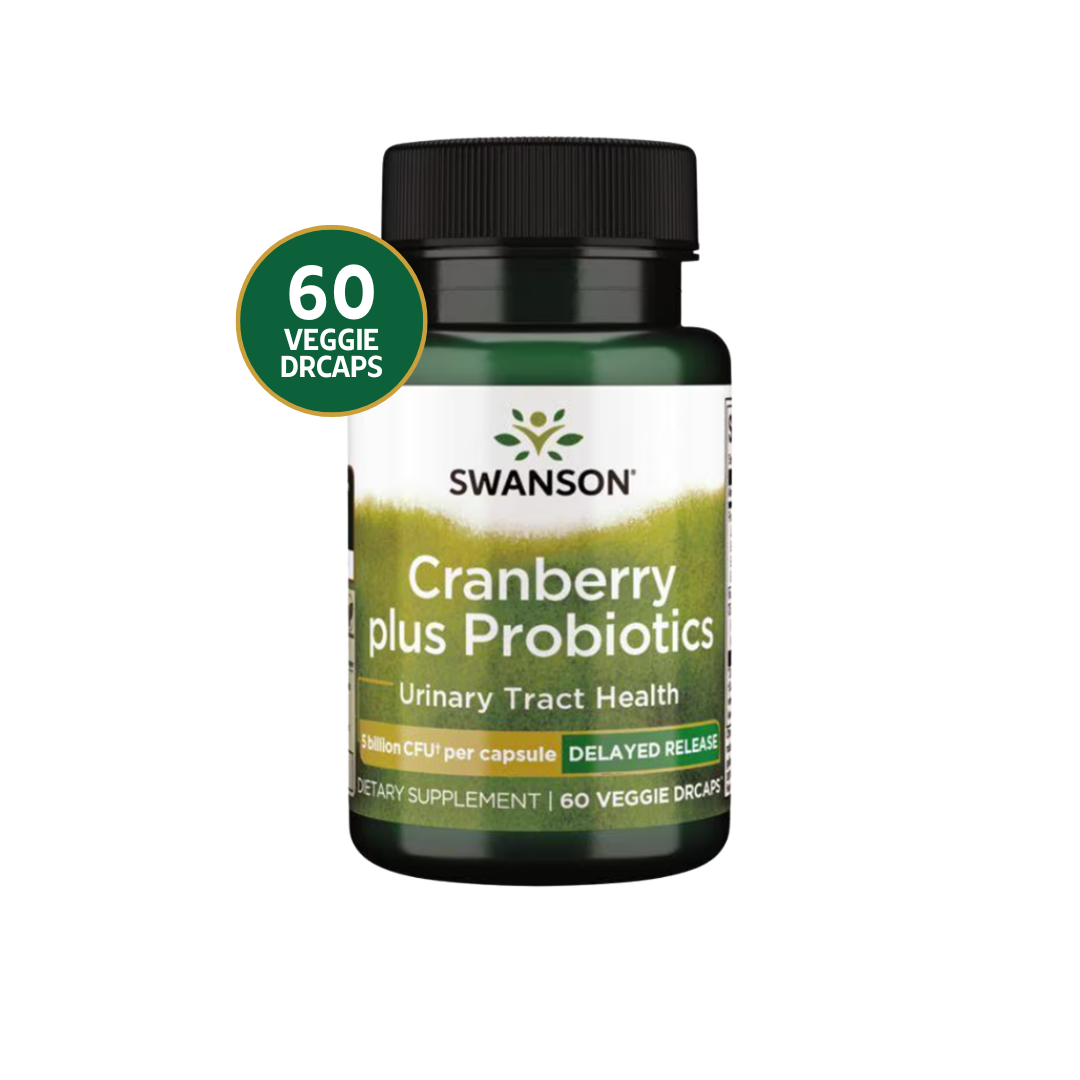 Swanson Cranberry Plus Probiotics 5 Billion Cfu 60 Veg Caps