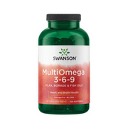 Swanson Multiomega 3-6-9 Flax, Borage & Fish Oils 220 Softge