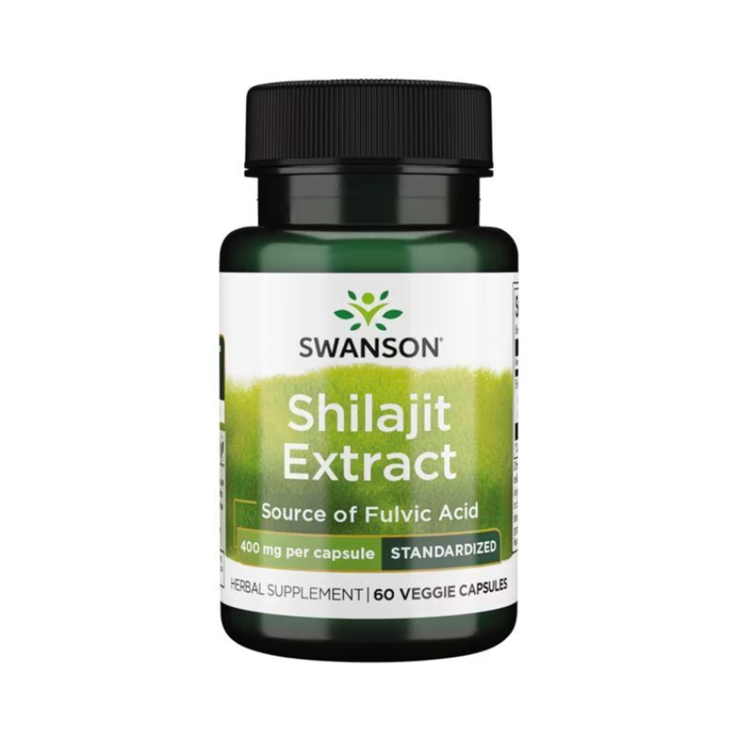 Swanson Shilajit Extract - Standarized 400 Mg - 60 Veg Caps