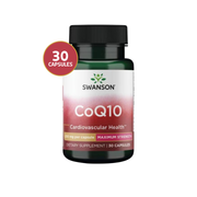Swanson Coenzima Q10 Máxima Potencia 200 mg | 30 Cápsulas · Salud Cardiovascular y Energía