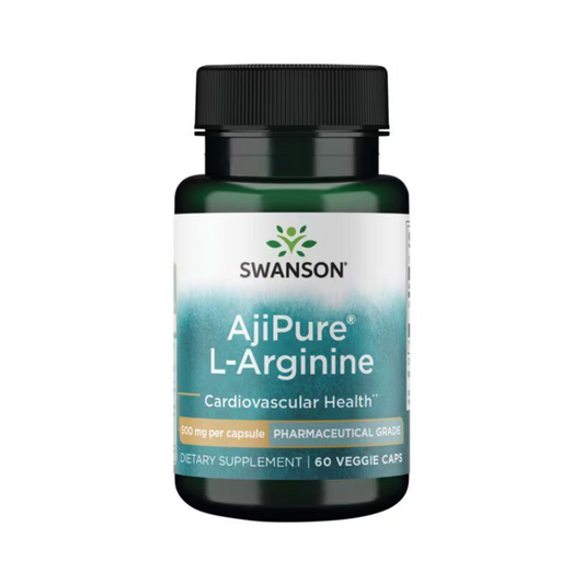 Sw Ajipure L-arginine Pharmaceutical Grade 500mg 60 Veg Caps