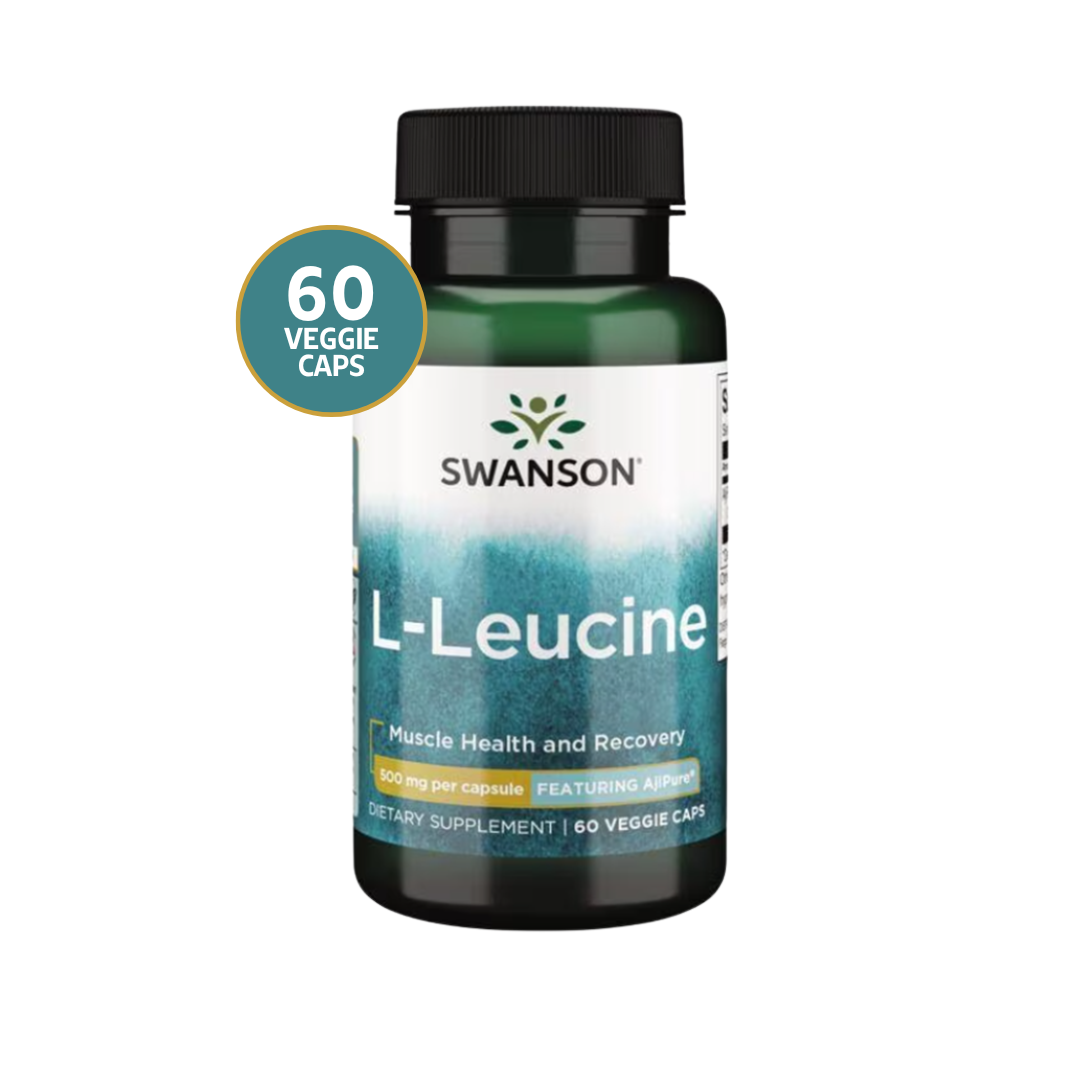 Swanson L-leucine Featuring Ajipure 500mg 60 Veg Caps