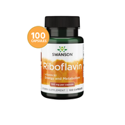 Riboflavin Vitamin B2 Swanson 100 mg 100 Cápsulas