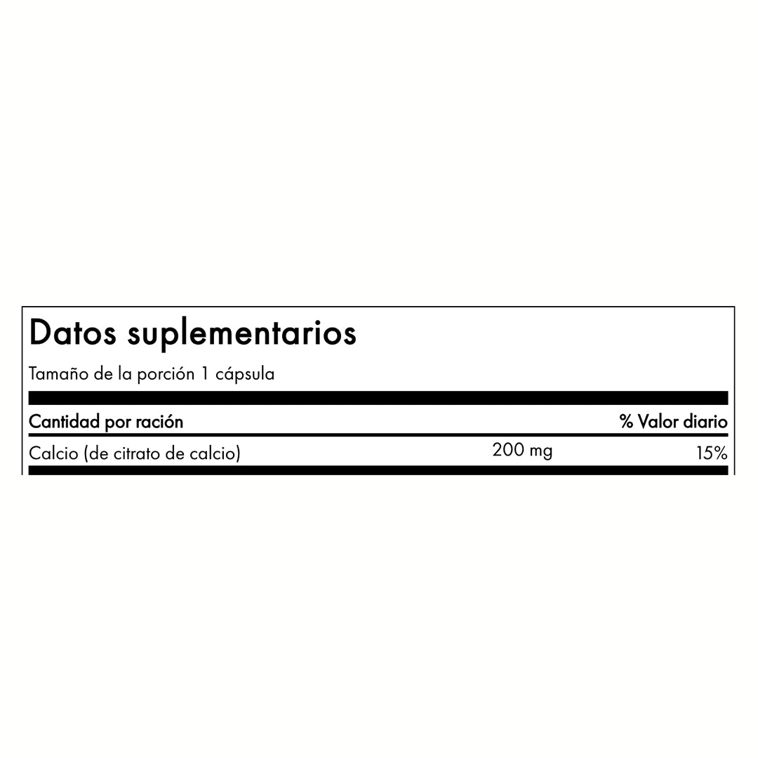 Swanson Calcium Citrate 200mg 60 Cápsulas
