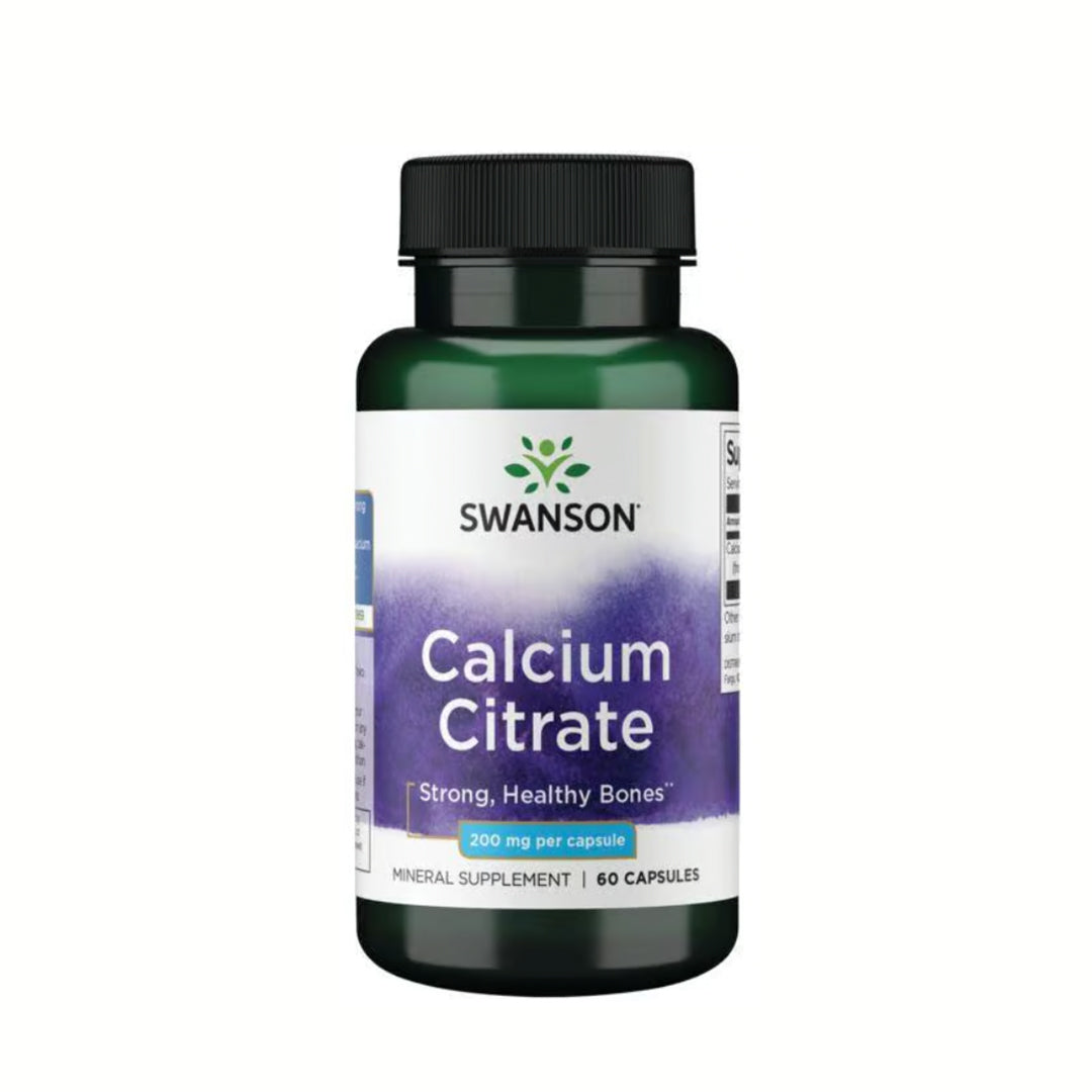 Swanson Calcium Citrate 200mg 60 Cápsulas
