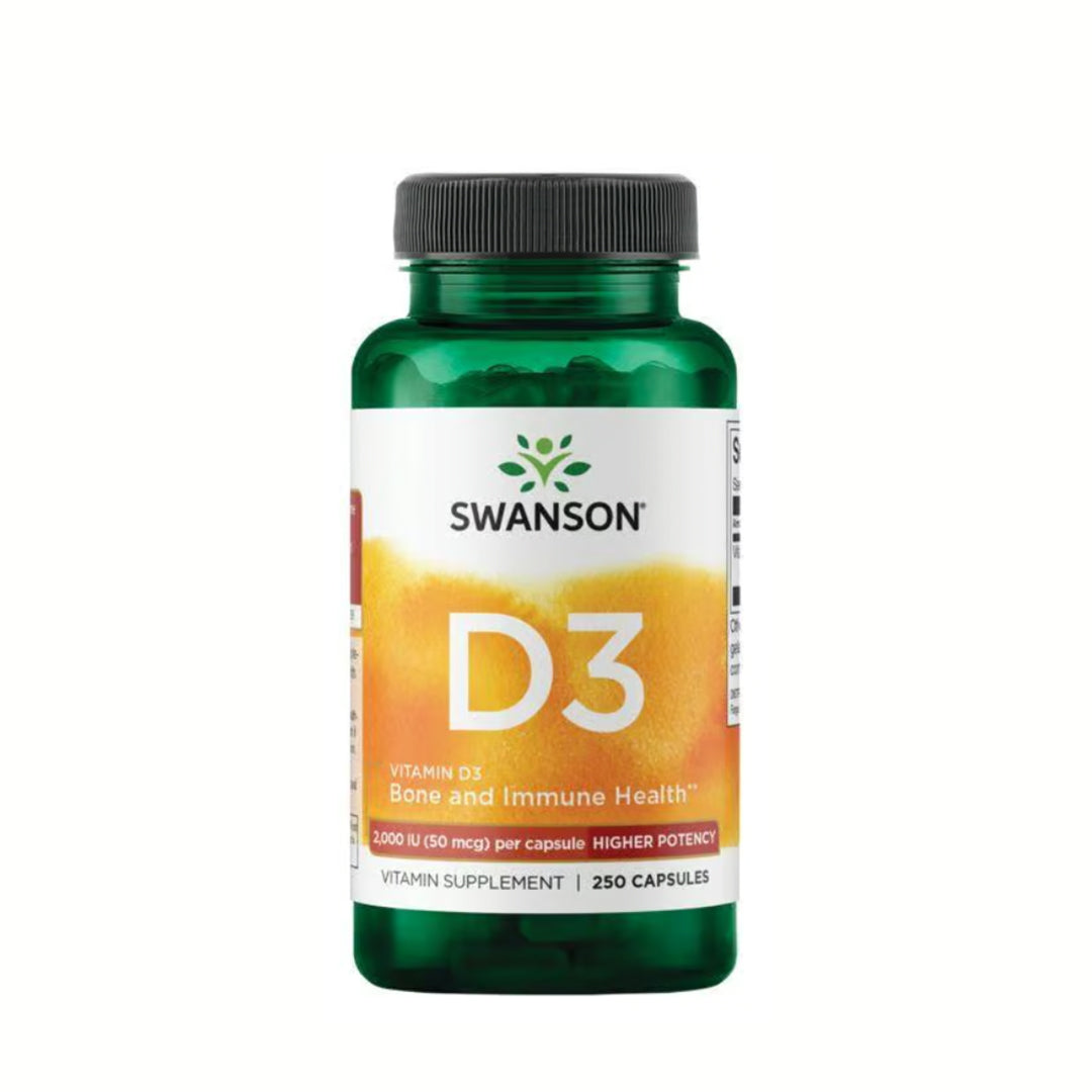 Swanson Vitamina D3 2000UI - 250 Cápsulas