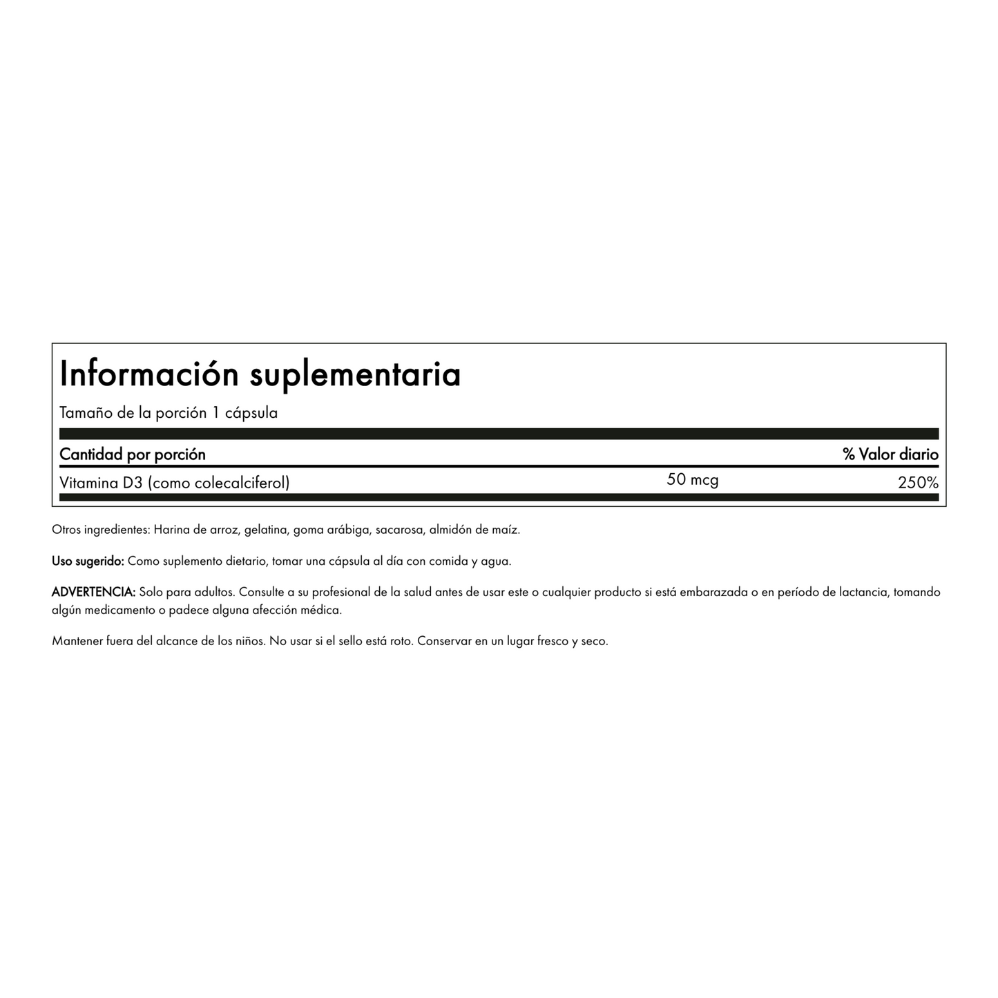Swanson Higher Potency Vitamin D3 2000 UI (50 mcg) - 250 Caps