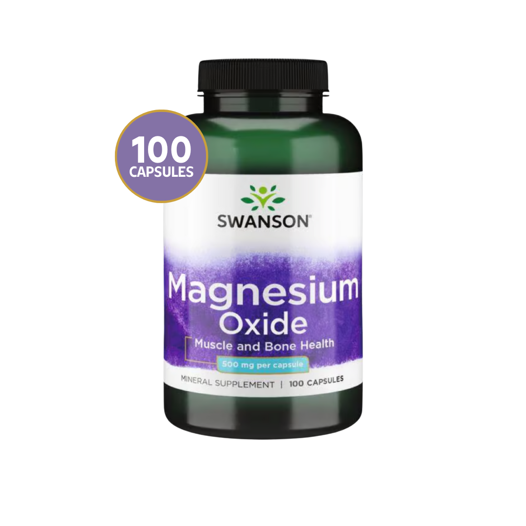Swanson Magnesium Oxide 500 Mg 100 Capsulas