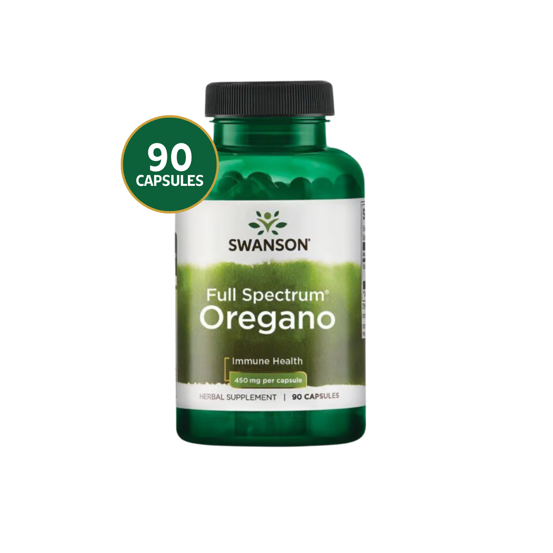 Full Spectrum Oregano Swanson 450 mg 90 Capsulas