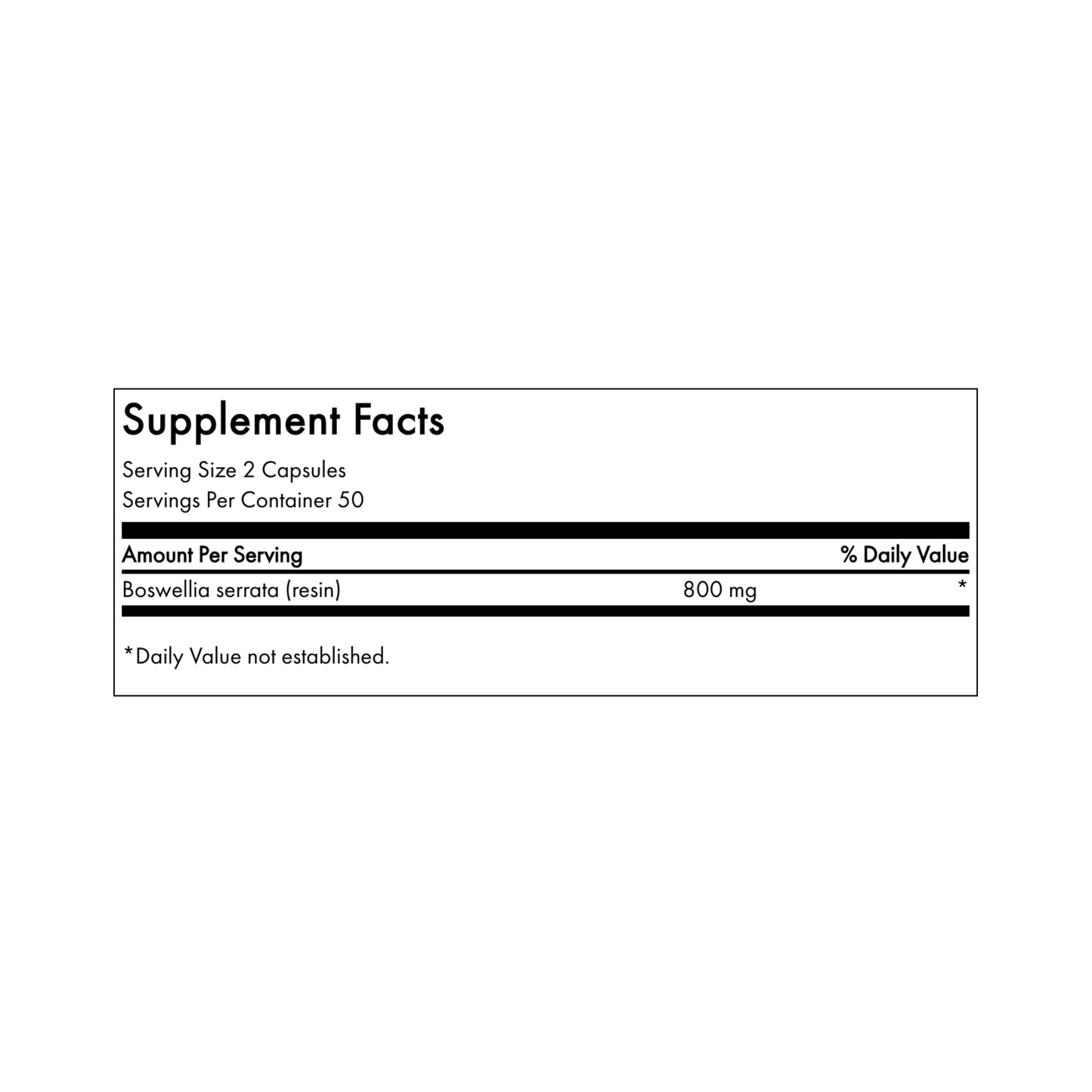 Swanson Boswellia 400mg 100 Caps