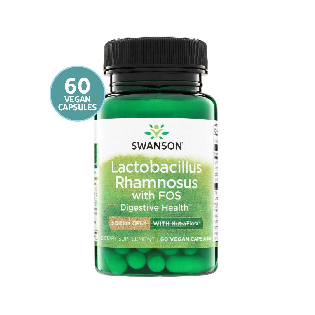 Swanson Lactobacillus Rhamnosus 60 Cápsulas Veganas | Probiótico