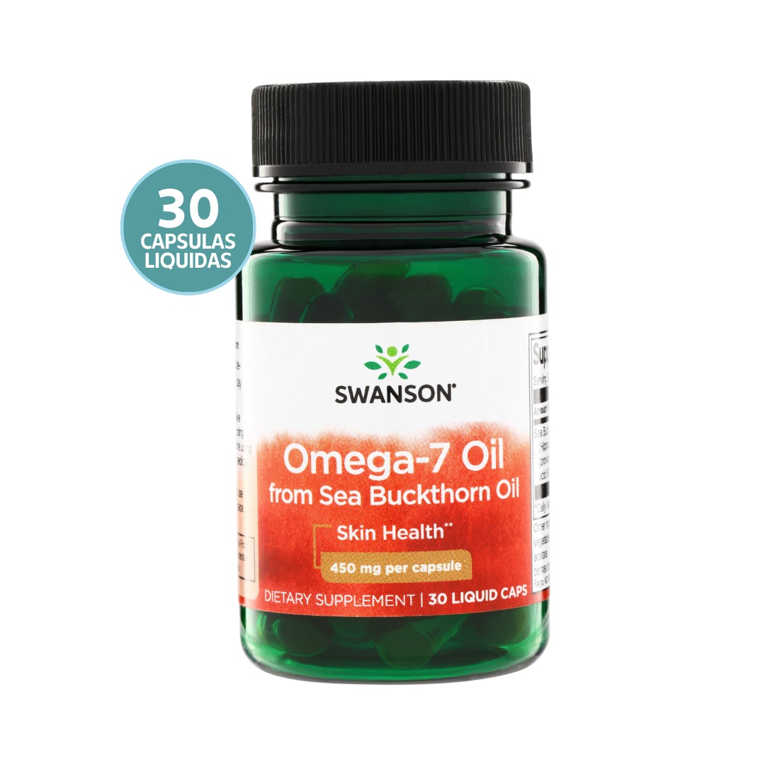 Swanson EFA Omega-7 Oil 450 mg | Aceite de Omega-7 – 30 Liquid Caps