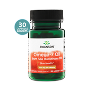 Swanson EFA Omega-7 Oil 450 mg | Aceite de Omega-7 – 30 Liquid Caps