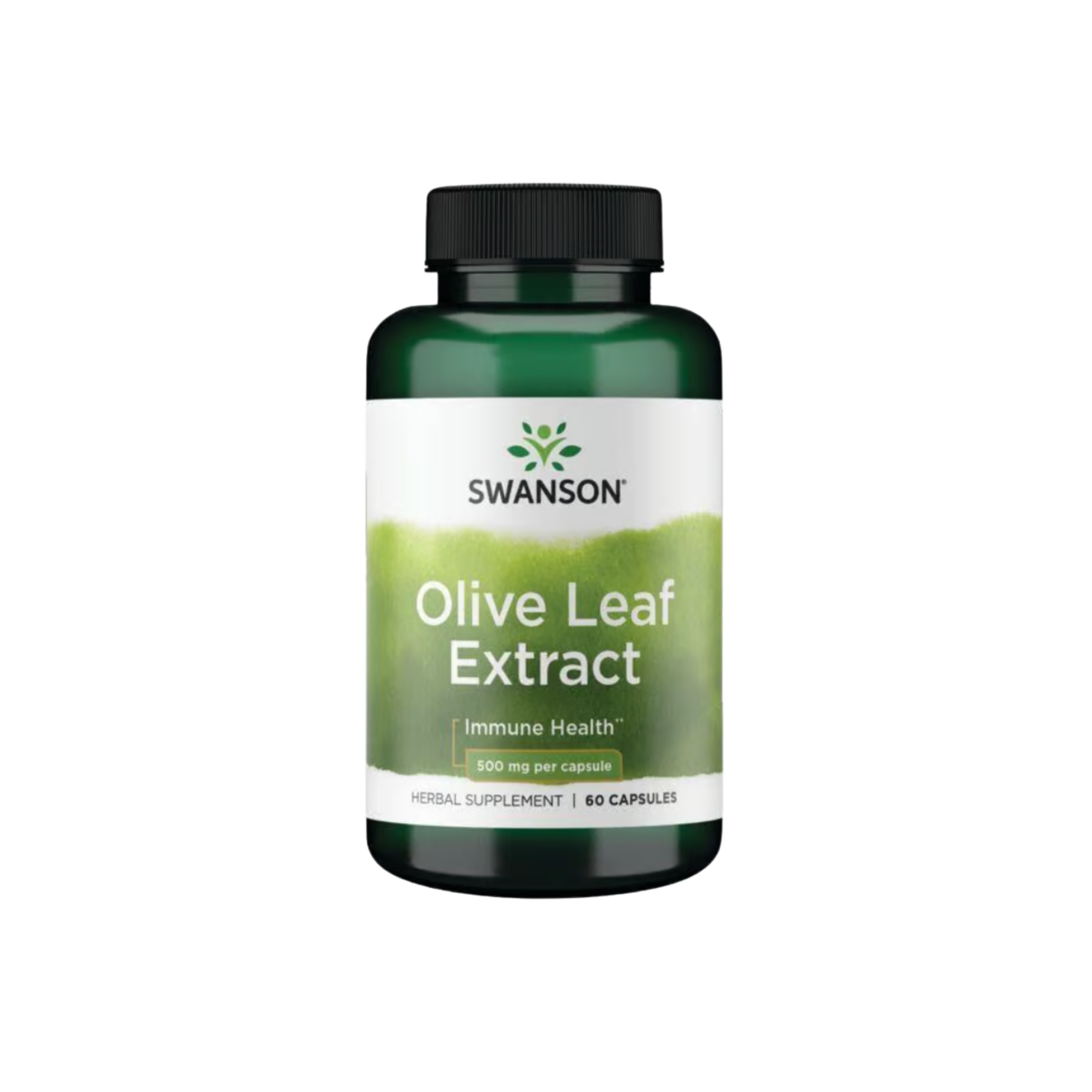 Swanson Herb Olive Leaf Ext 500mg 60 Caps