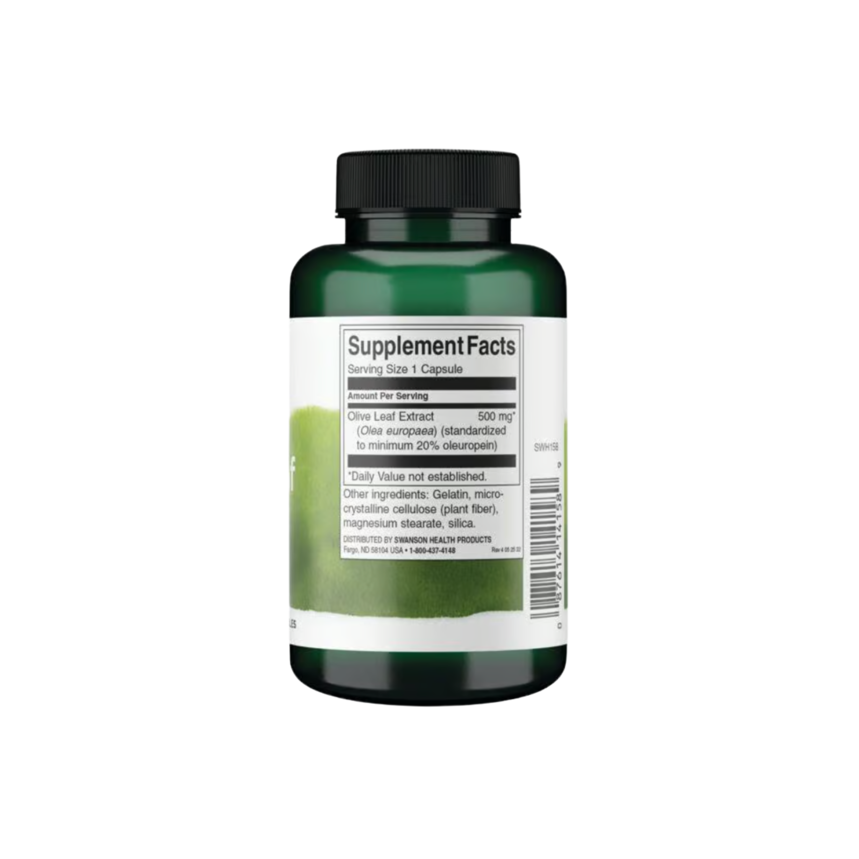 Swanson Herb Olive Leaf Ext 500mg 60 Caps