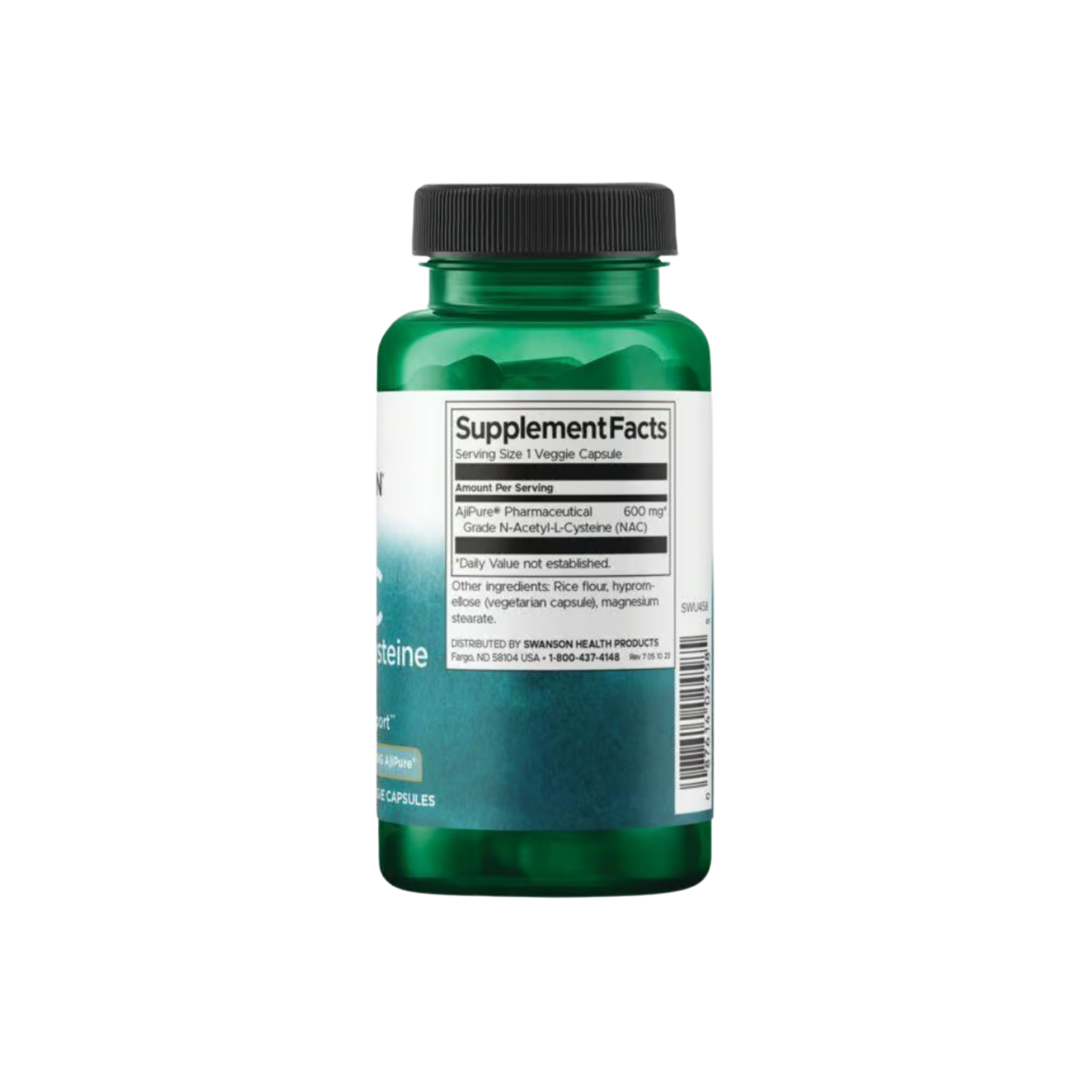 Swanson Nac N-acetyl-cysteine 600mg 60 Veg Caps