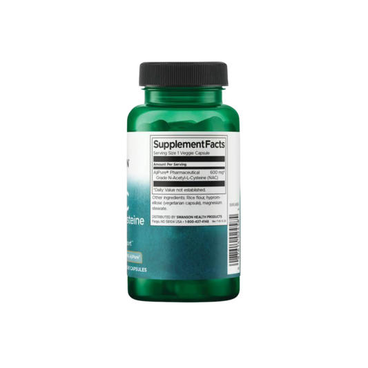 Swanson Nac N-acetyl-cysteine 600mg 60 Veg Caps