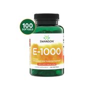 Swanson Vitamina E-1000 IU | 100 Softgels · Antioxidante Alta Potencia