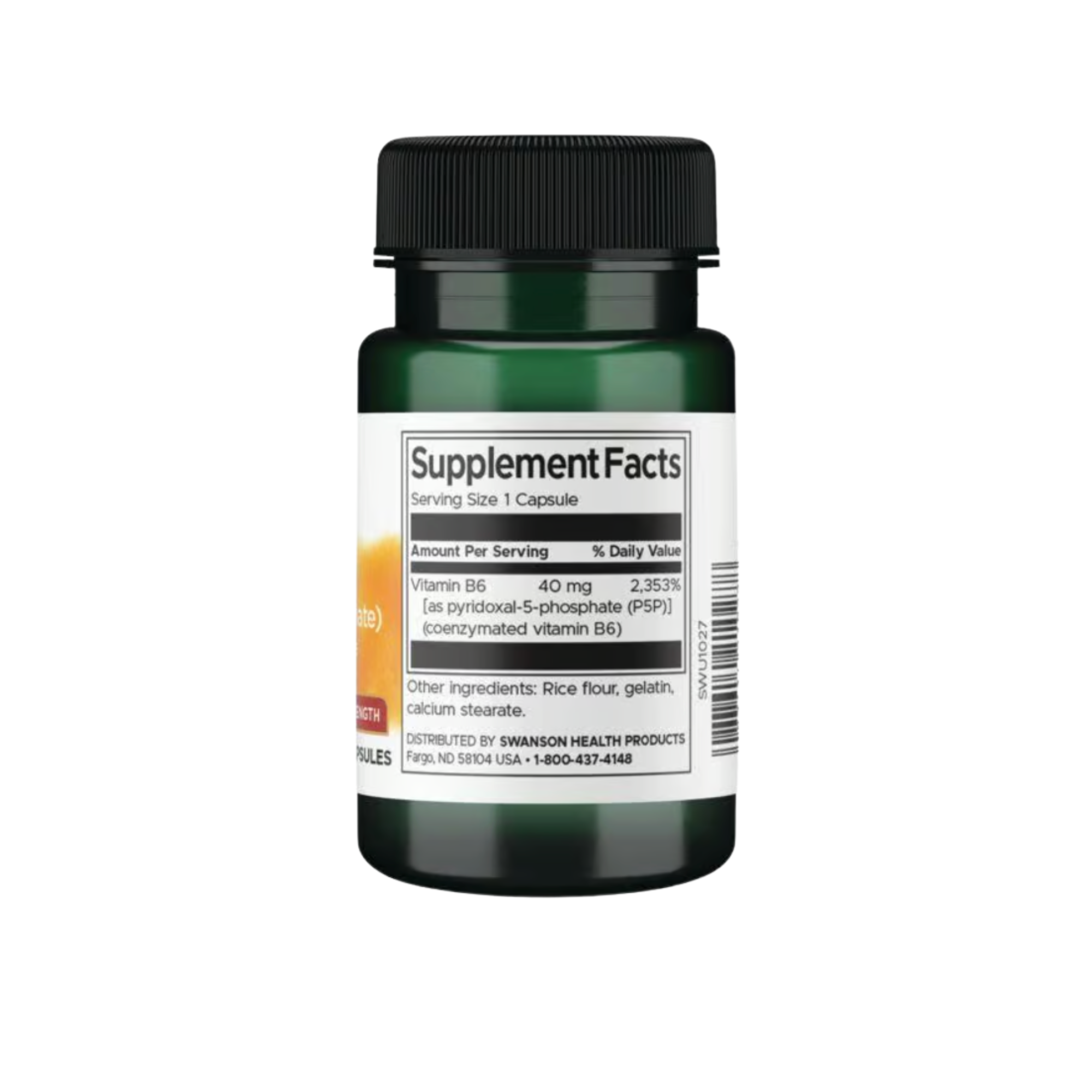 P-5-P (Pyridoxal-5-Phosphate) Swanson 40 mg 60 Capsulas