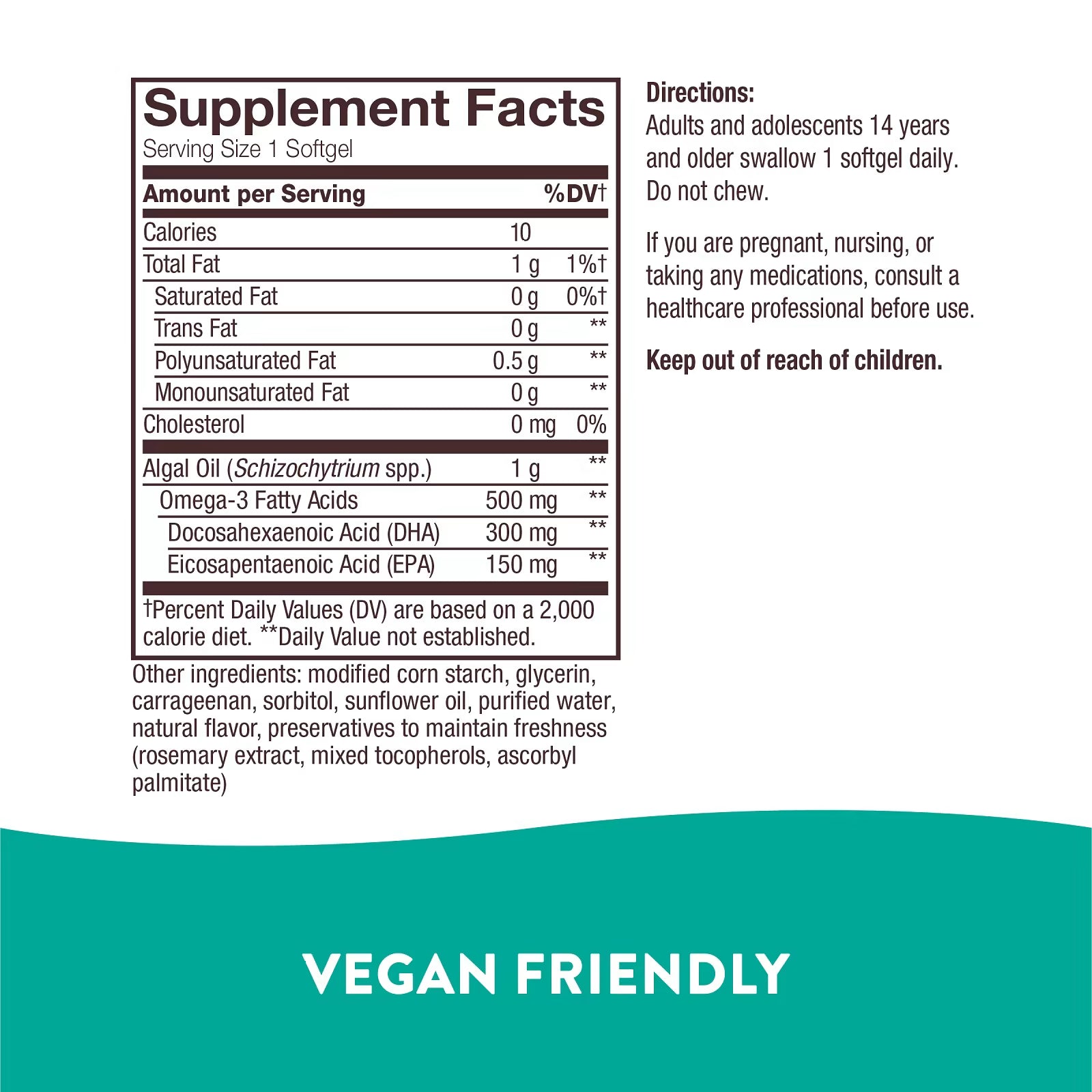 Omega 3 NutraVege® Nature's Plant-Based 30 softgels