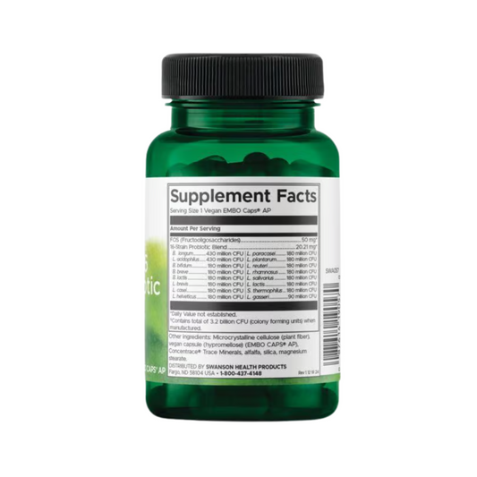 Swanson Probiotics Ultimate 16 with FOS 30 Veggie Caps