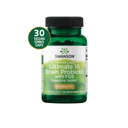 Swanson Probiotics Ultimate 16 With Fos 30 Veggie Caps
