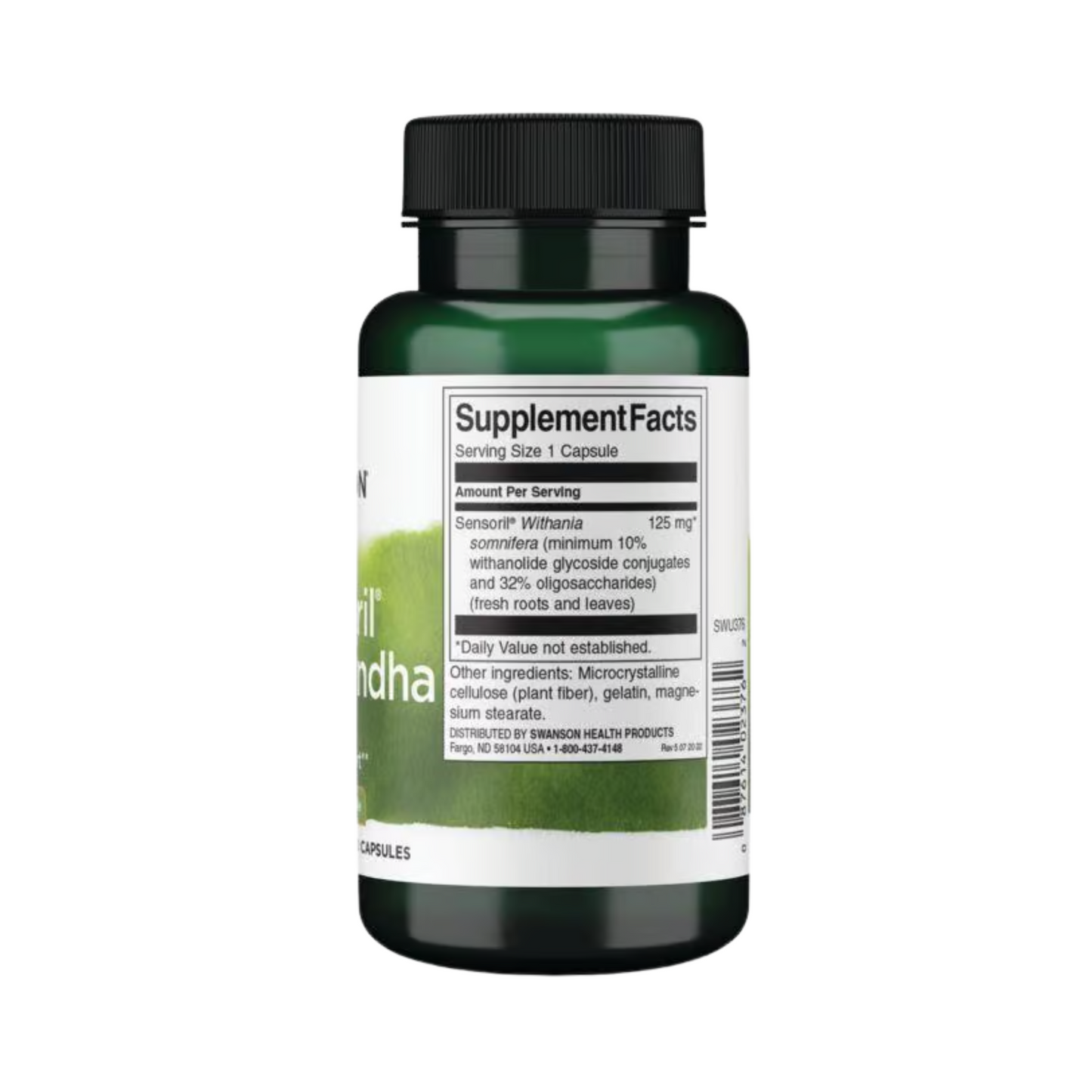 Swanson Sensoril Ashwagandha 125 mg 120 Capsulas