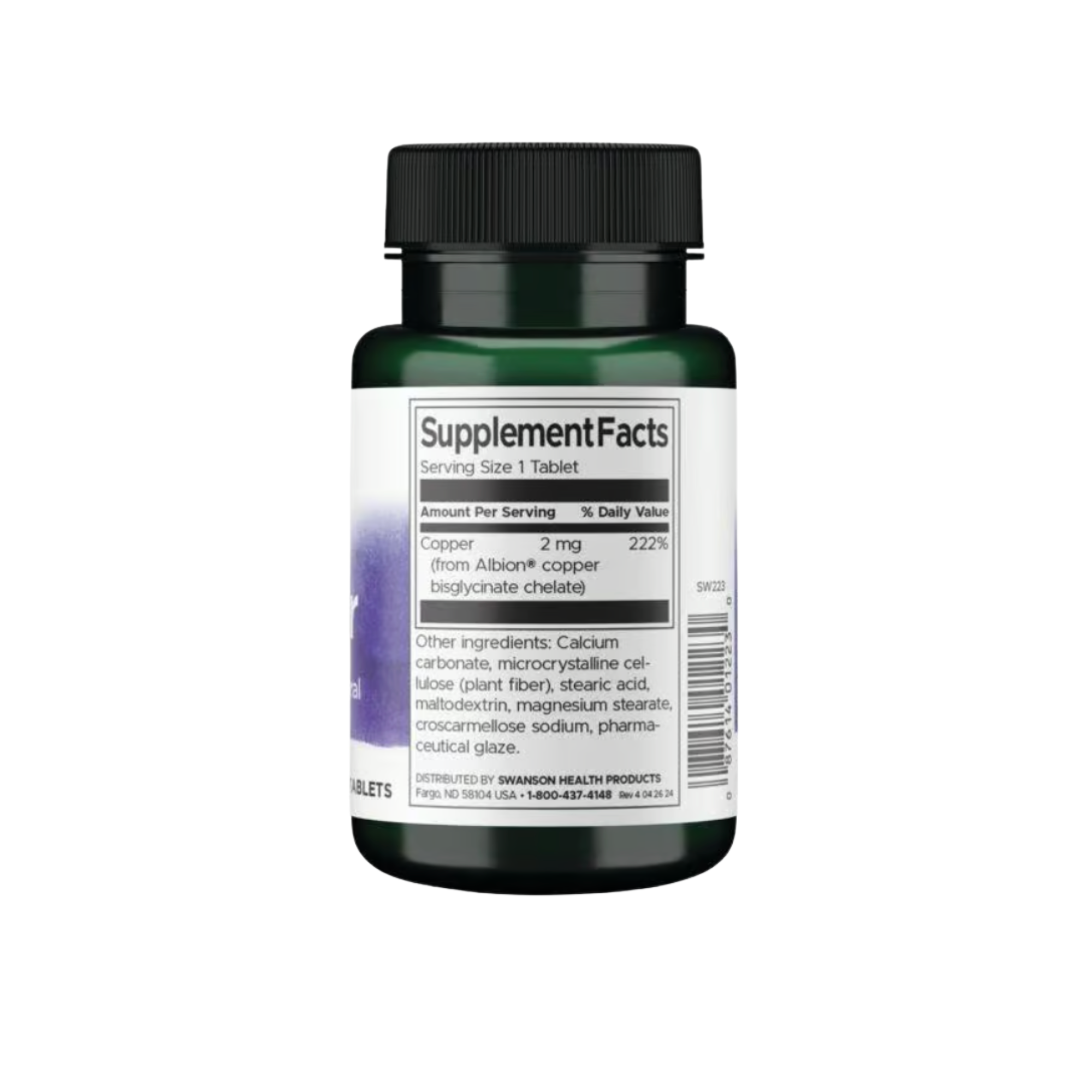 Albion Copper Swanson 2 mg 300 Tabletas