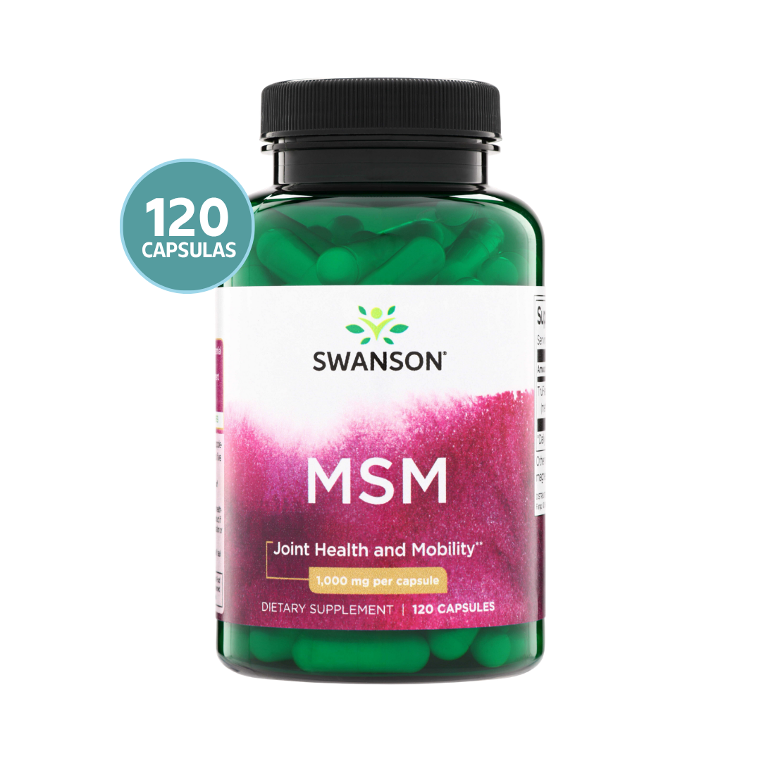 Swanson Ultra MSM 1000 mg | MSM Metilsulfonilmetano – 120 Cápsulas