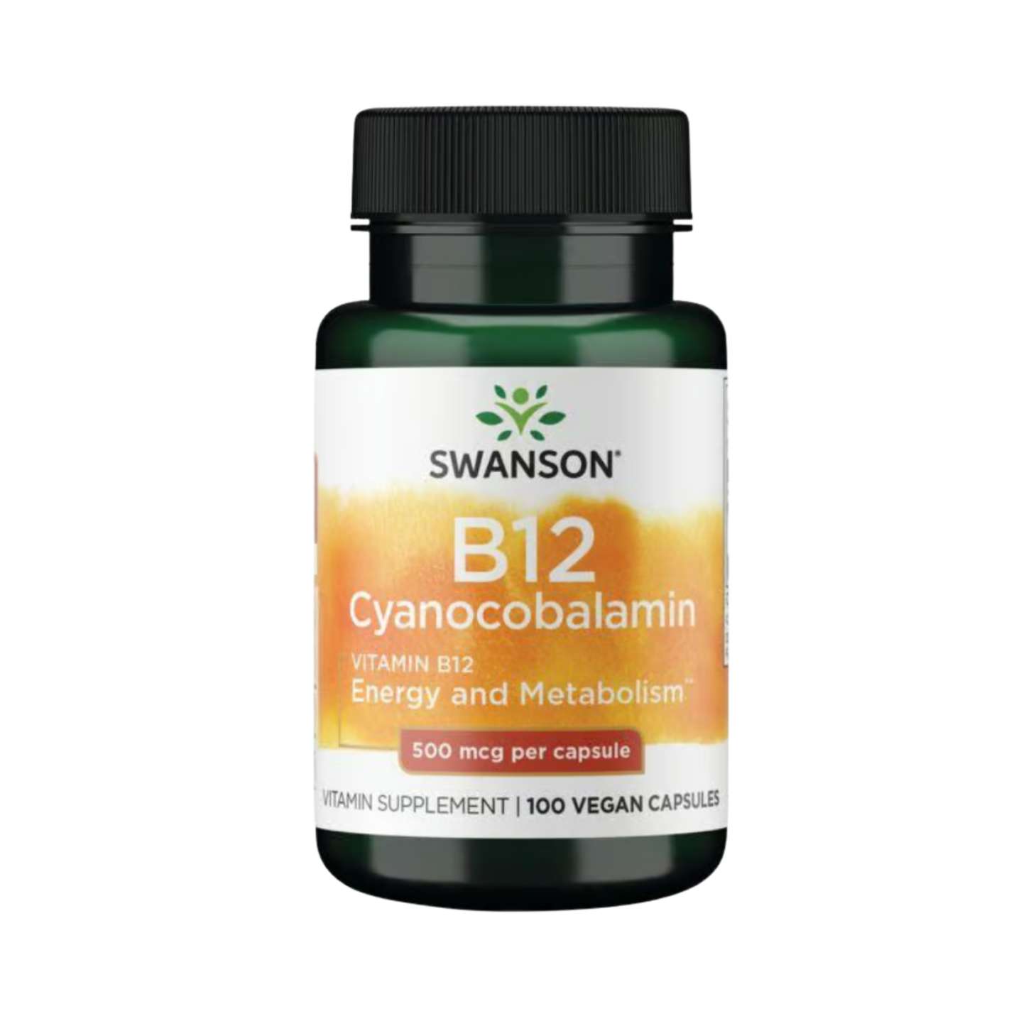 Swanson Premium Vitamina B12 Cyanocobalamin 500mg 100 Caps