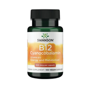 Swanson Premium Vitamina B12 Cyanocobalamin 500mg 100 Caps