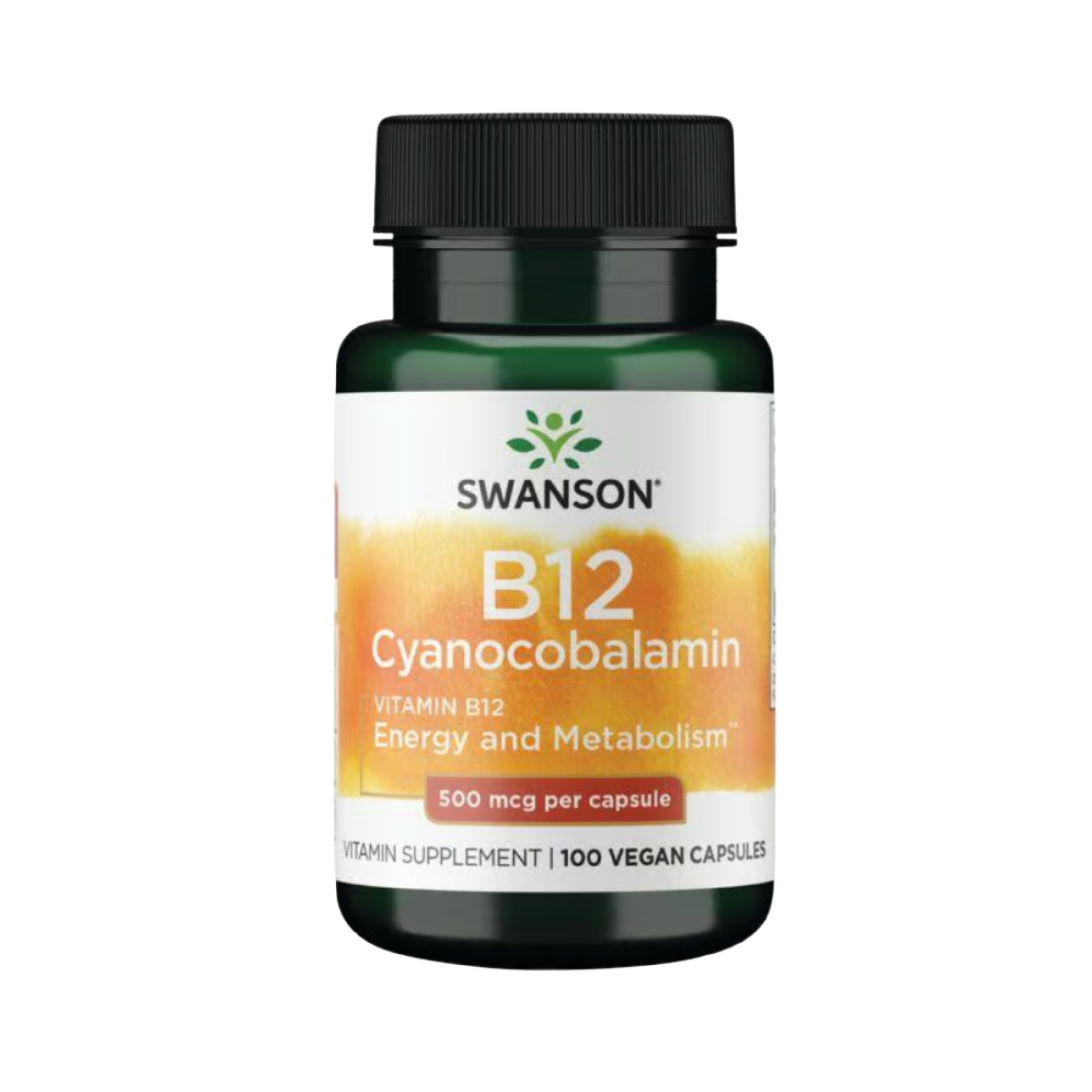 Swanson Premium Vitamina B12 Cyanocobalamin 500mg 100 Caps