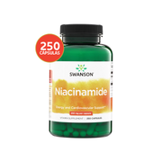Swanson Niacinamida 250 mg | 250 Cápsulas · Vitamina B3 sin Sofocos Familiar