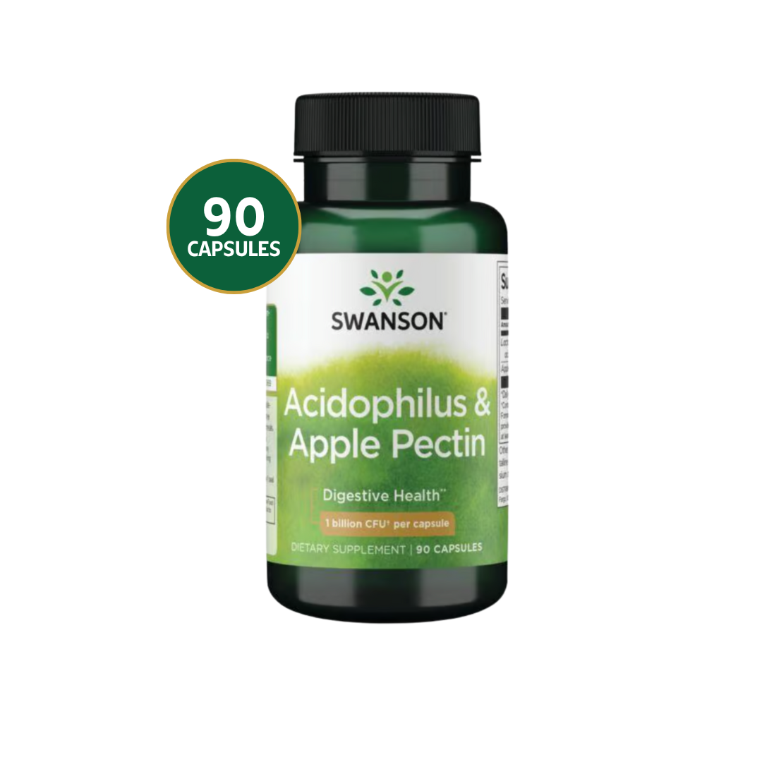 Acidophilus & Apple Pectin Swanson 90 capsulas