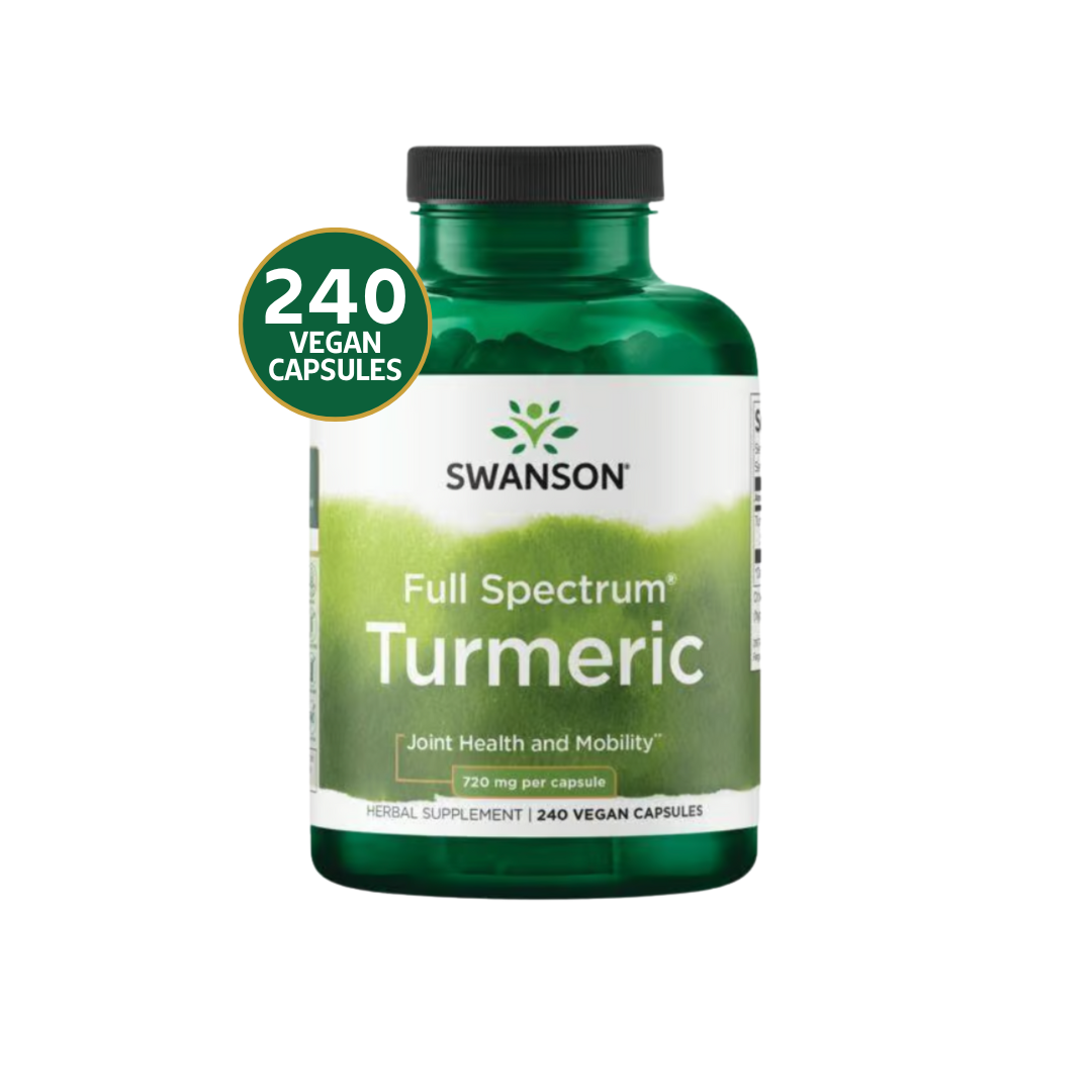 Turmeric Swanson 720 mg 240 Vegan Cápsulas