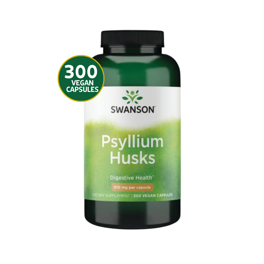 Swanson Psyllium Husks 610mg 300 Veggie Caps