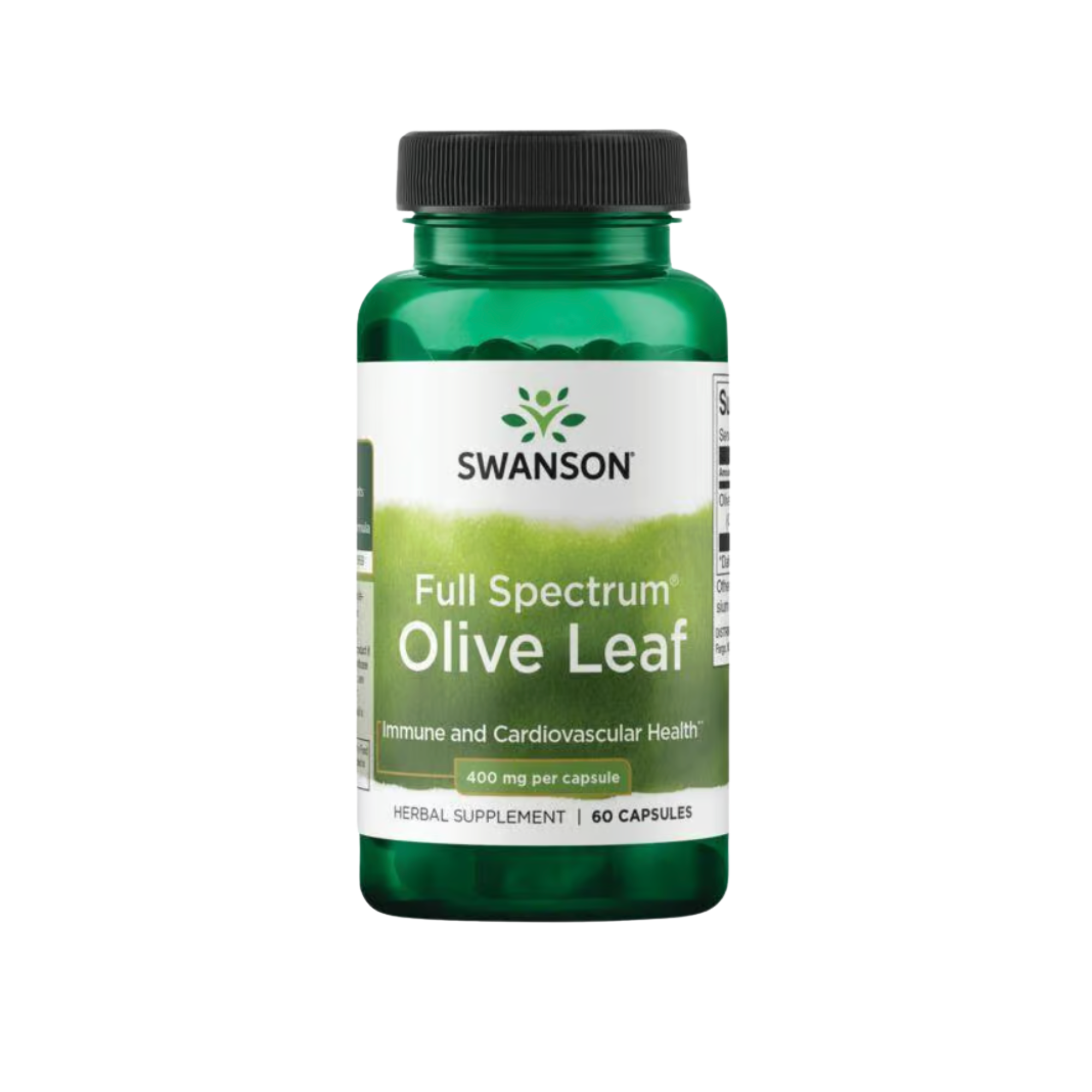 Full Spectrum Olive Leaf Swanson 400 mg 60 Capsulas