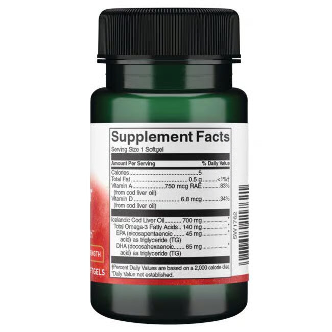 Swanson Cod Liver Oil Dbl-strength 30 Softgels