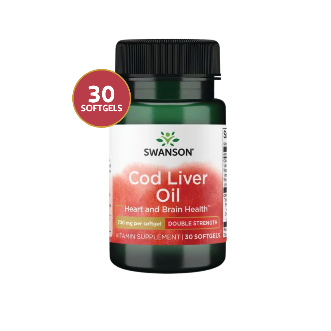 Cod Liver Oil strength Swanson 700 mg 30 Softgels