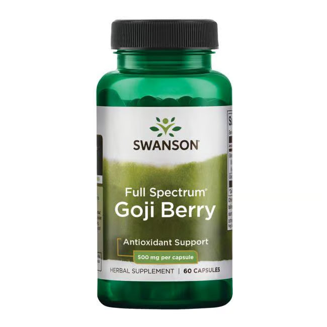 Swanson Full Spectrum Goji Berry 500mg 60 Caps