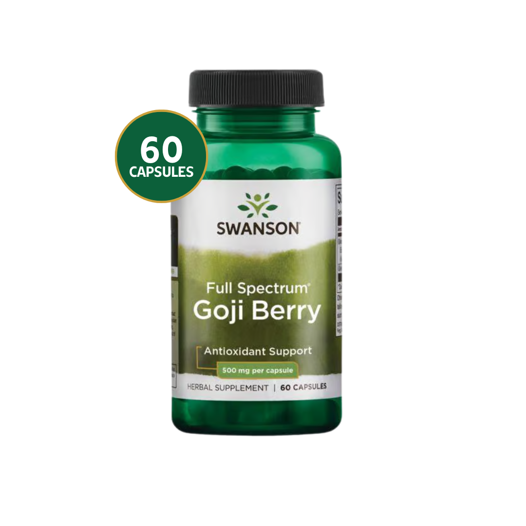 Swanson Full Spectrum Goji Berry 500mg 60 Caps