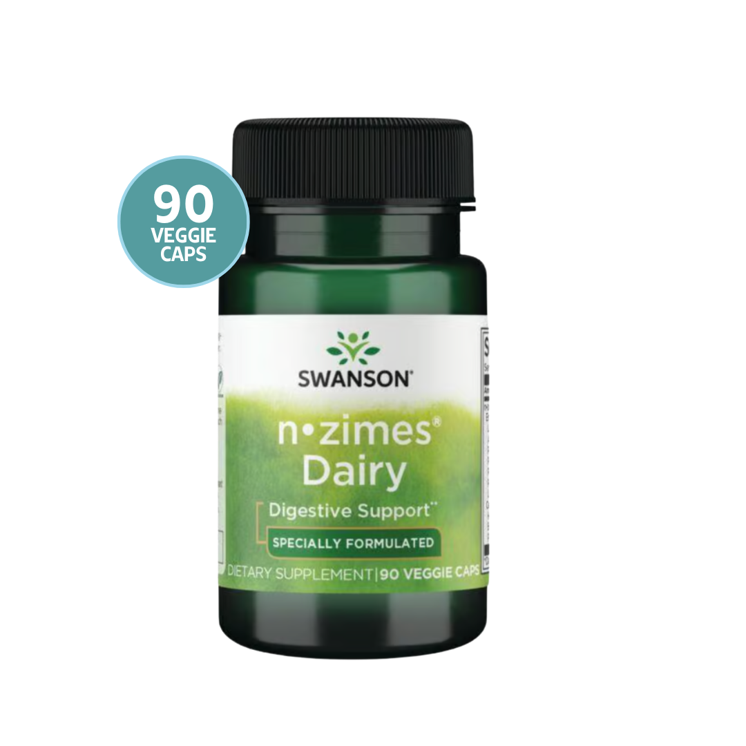 Swanson N-Zimes Dairy 90 Cápsulas Vegetales | Enzimas Digestivas