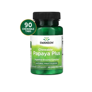 Swanson Papaya Plus Enzimas Digestivas | 90 Tabletas Masticables · Digestión