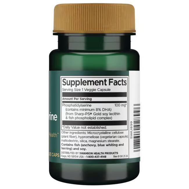Phosphatidylserine Swanson 100mg 30 Veg Caps