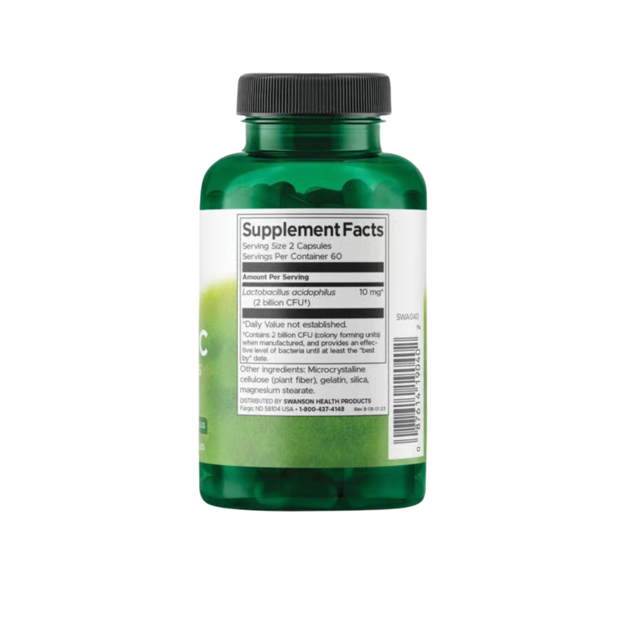 Probiotic For Daily Wellness 1 Billion CFU Swanson 120 Caps