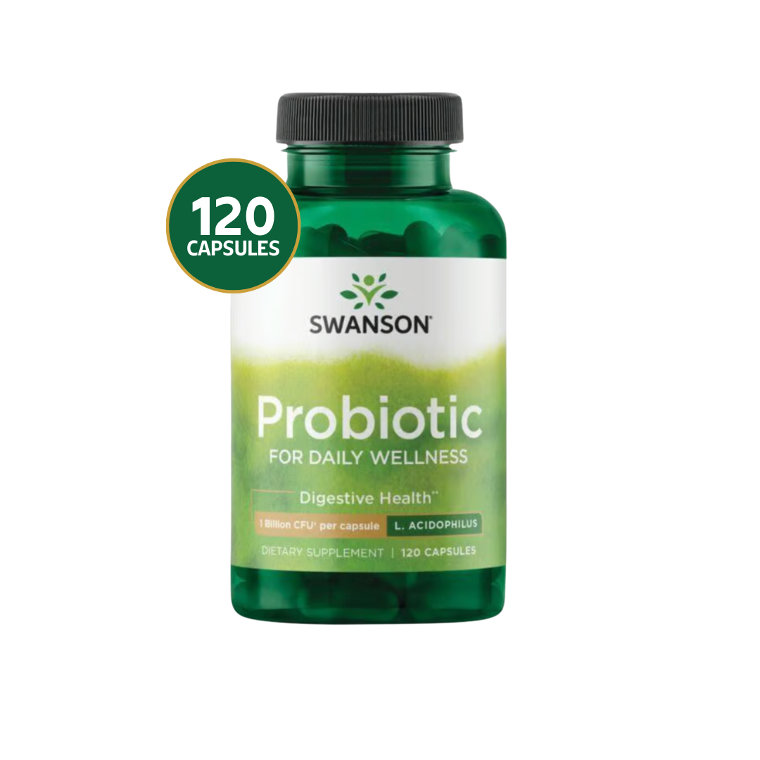 Probiotic For Daily Wellness Swanson 120 Capsulas