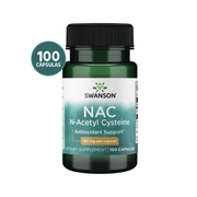 Swanson NAC N-Acetil Cisteína 150mg | 100 Cápsulas · Antioxidante y Hepático