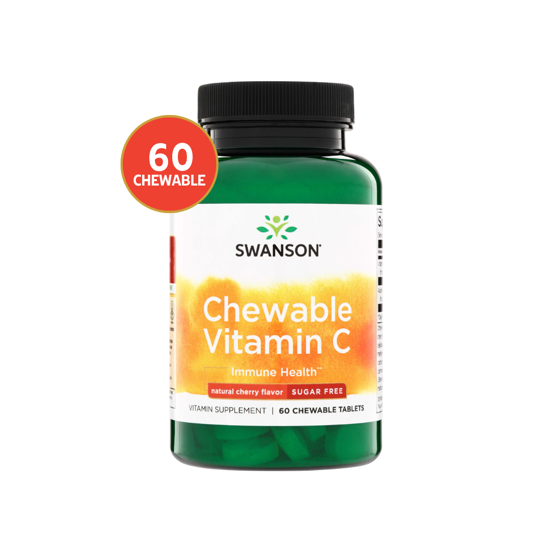 Swanson Vitamina C Masticable | 60 Tabletas · Antioxidante e Inmune